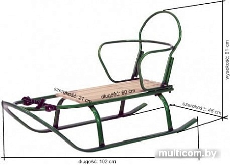 Санки Tako Linea (салатовый)