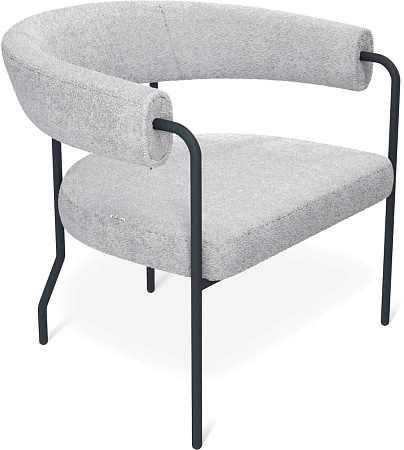 Интерьерное кресло Sheffilton SHT-AMS120 (светло-серый/антрацит)