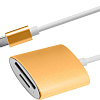 Карт-ридер Atom USB Type-C - Micro SD/TF (золотистый)