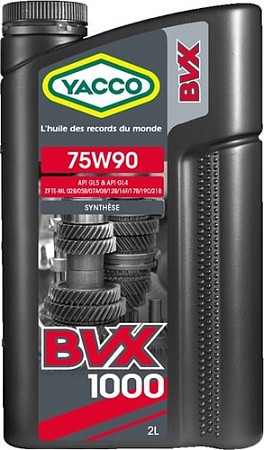 Трансмиссионное масло Yacco BVX 1000 75W-90 2л