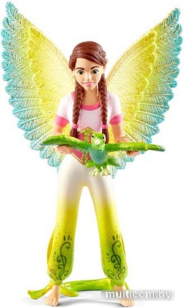 Набор фигурок Schleich Эльфийка Сурах и попугай Куак 70584