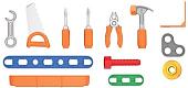 Набор инструментов игрушечных Нордпласт В чемодане 545