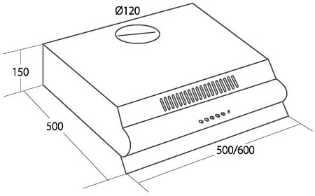 Кухонная вытяжка Akpo P3050 WK-7 (коричневый)