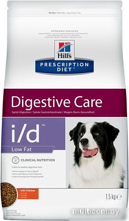 Сухой корм для собак Hill's Prescription Diet Digestive Care i/d Low Fat с курицей 1.5 кг