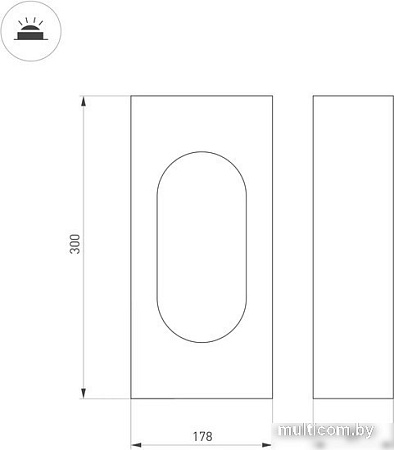 Фонарный столб Arlight LGD-MUSE-BOLL-H300-12W Warm3000 037525