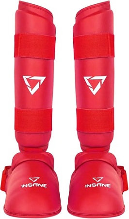 Защита голени и стопы Insane Ferrum IN22-SG200-K (XS, красный)