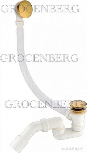 Слив-перелив Grocenberg GB230 (золотой брашированный)
