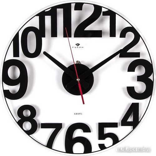 Настенные часы Рубин Большие цифры 4041-002