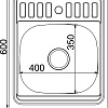Кухонная мойка Mixline 555229 (с сифоном)