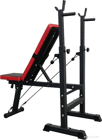 Силовая скамья Calviano 1008 (красный/черный)