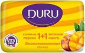 Косметика по уходу за телом Duru Крем-мыло 1+1 Сочный персик & Знойное манго 80 г