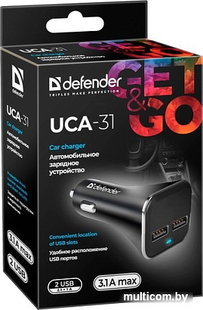 Автомобильное зарядное Defender UCA-31