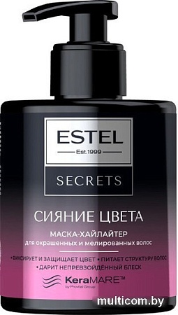 Маска Estel Professional Secrets Сияние Цвета Хайлайтер для окрашен. мелир. волос 275 мл