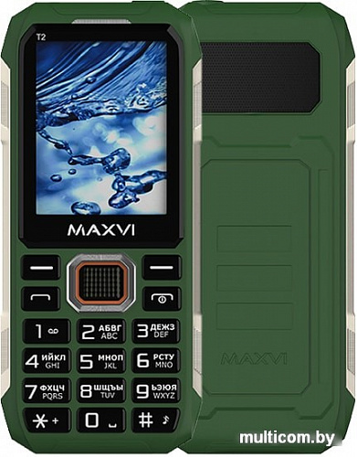 Мобильный телефон Maxvi T2 (зеленый)