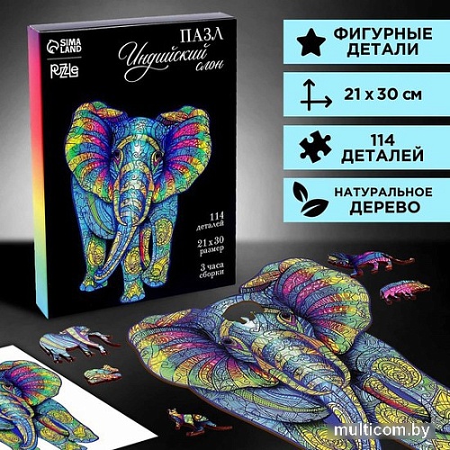 Пазл Puzzle Индийский слон 9084416(114 эл)
