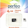 Карта памяти Perfeo microSDHC PF4GMCSH10ES 4GB
