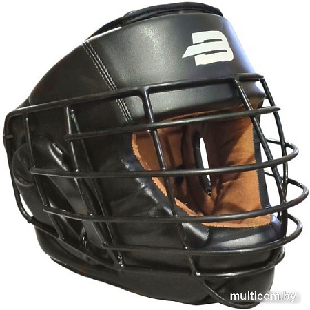 Cпортивный шлем BoyBo Flexy с металлической решеткой (S, черный)