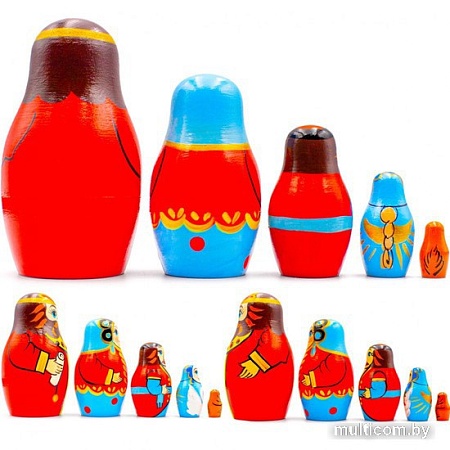 Развивающая игра Брестская Матрешка Сказка о царе Салтане (набор 5 шт)