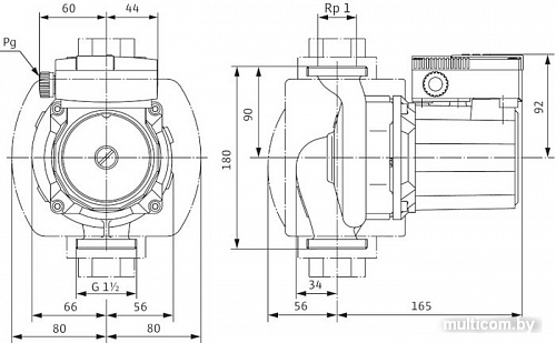 Насос Wilo TOP-S 25/7 (1~230 V, PN 10)