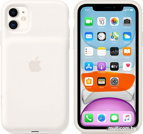 Чехол Apple Smart Battery Case для iPhone 11 (мягкий белый)