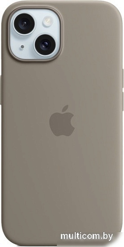 Чехол для телефона Apple MagSafe Silicone Case для iPhone 15 (глина)