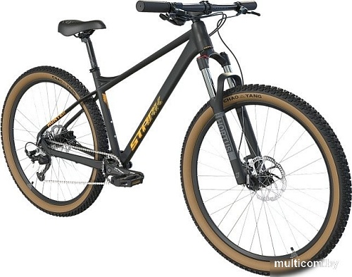 Велосипед Stark Hunter 29.3 HD р.21 2025 HQ-0017821 (черный матовый/теплый желтый)