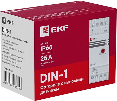 Фотореле EKF PROxima fr-din-1-25