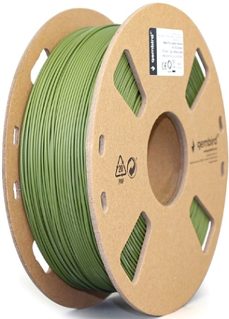 Пластик Gembird PLA 1.75 мм 1000 г (матовый зеленый)