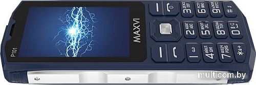 Кнопочный телефон Maxvi P101 (синий)