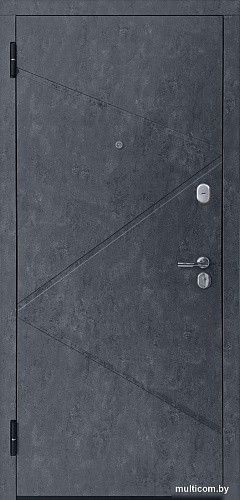 Металлическая дверь Guard Loft бетон графит/бетон серый (96x205, левая)