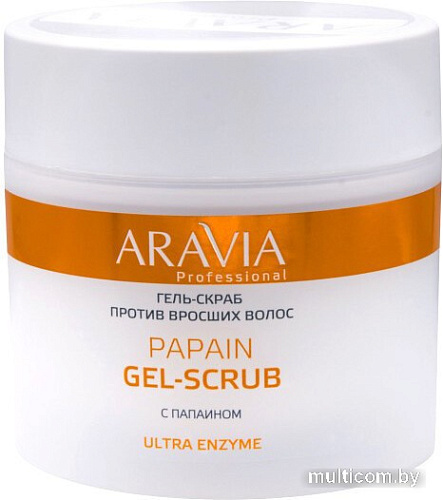 Гель Aravia Professional для депиляции Papain Gel-Scrub против вросших волоc (300 мл)