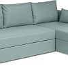 Угловой диван Mio Tesoro Тилаус длинный подлокотник (Mint/Grey)