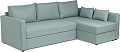 Угловой диван Mio Tesoro Тилаус длинный подлокотник (Mint/Grey)