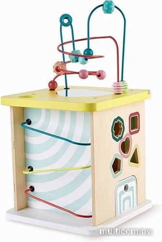 Развивающая игрушка Hape Пастель Куб Лабиринт, головоломки E8503_HP