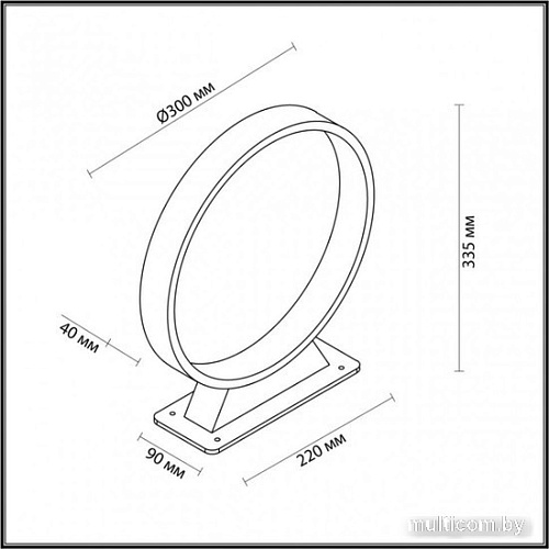 Садовый светильник Odeon Light Light Uvo 6615/5FL