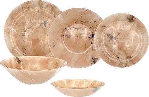 Столовый сервиз Luminarc Ash Marble V8578 (19пр)