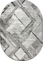 Ковер для жилой комнаты Safyun Eva LZ122-GREY-ANTRASIT-OVAL (1.4x2)