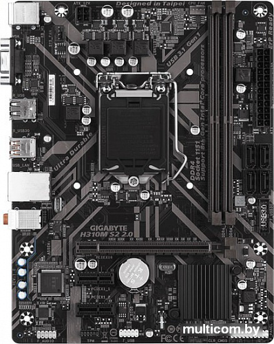 Материнская плата Gigabyte H310M S2 2.0 (rev. 1.0)