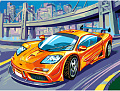 Картина по номерам Белоснежка McLaren F1 GTR 235-AS