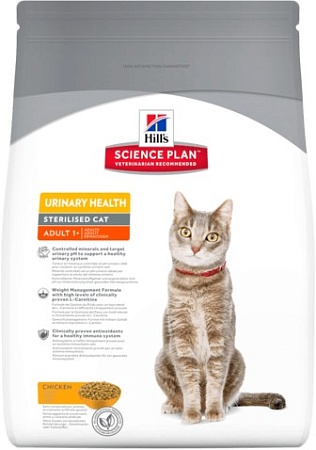 Корм для кошек Hill's Science Plan Feline Adult Urinary Sterilised Chicken 1.5 кг