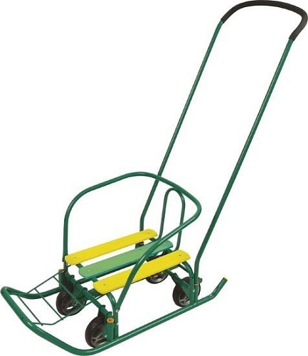 Санки-коляска Nika Ветерок 7 Универсал (зеленый)