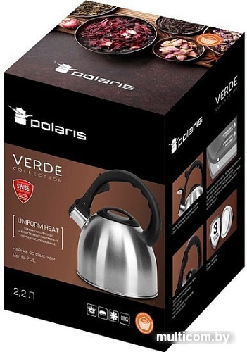 Чайник со свистком Polaris Verde-2.2L