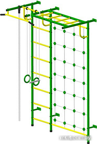 Детский спортивный комплекс Пионер С4СМ (зеленый/желтый)