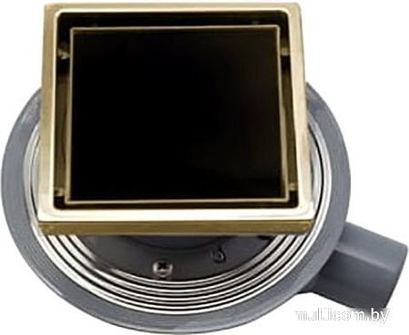 Трап/канал Bettoserb Confluo Standard 15x15 Black Glass 1 Gold 13000152