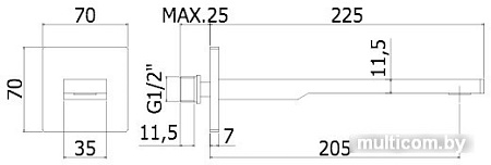 Излив Paffoni ZBOC121CR