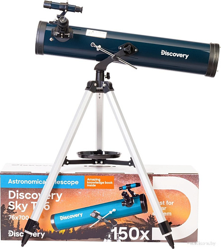 Телескоп Levenhuk Discovery Sky T76 с книгой