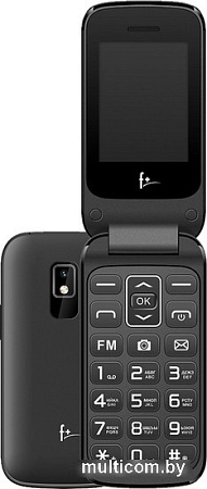 Кнопочный телефон F+ Flip 240 (черный)