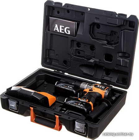 Ударная дрель-шуруповерт AEG Powertools BSB 18C3BL-502C 4935478939 (с 2-мя АКБ 5 Ач, кейс)