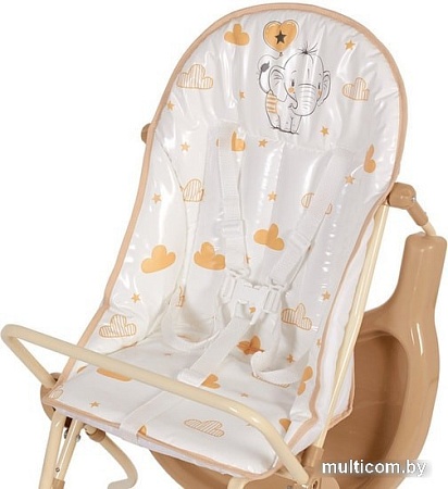 Стульчик для кормления Polini Kids 152 (слоник, макиато)