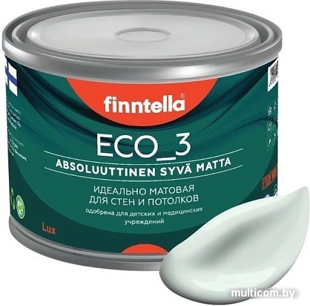 Краска Finntella Eco 3 Wash and Clean Hopea F-08-1-1-LG282 0.9 л (светло-серый)